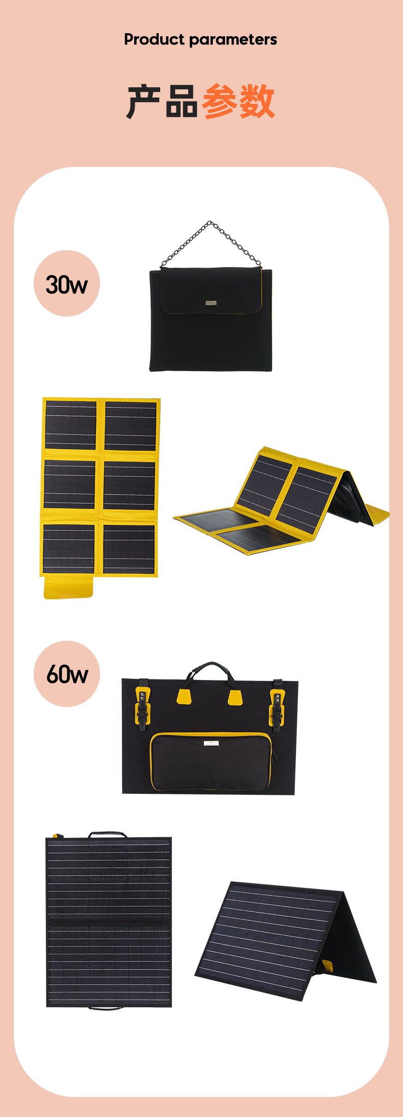 太阳能板折叠包礼品30W20W10W系列(图12)